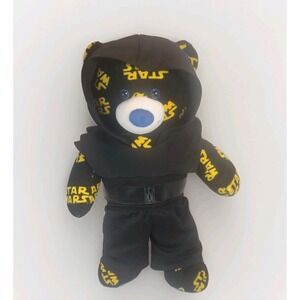 Build A Bear Star Wars Black & Yellow 17 Inch With Black Robe/ Clothing No Sound
